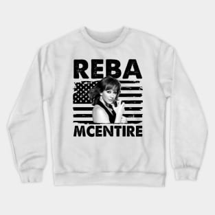 Retro Reba McEntire American Flag Music Gift Crewneck Sweatshirt